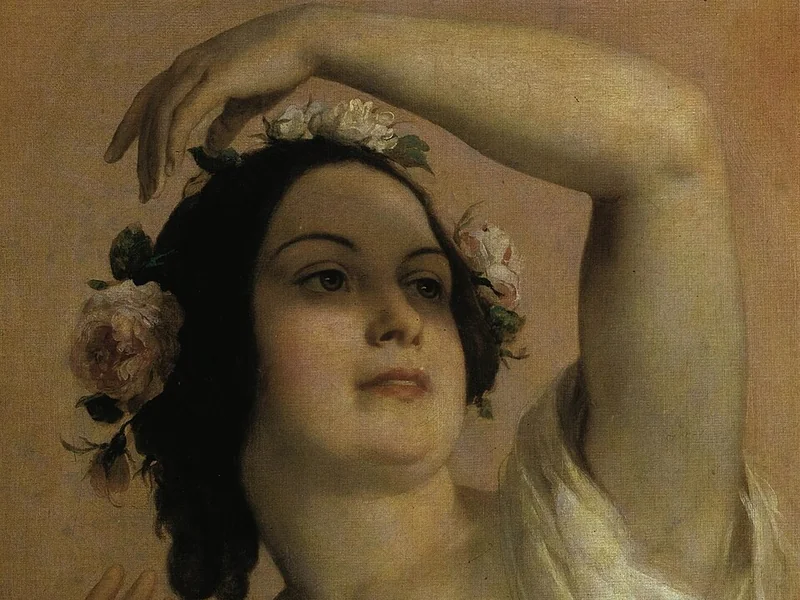 1808-Károly Brocky - Busto di una giovane donna